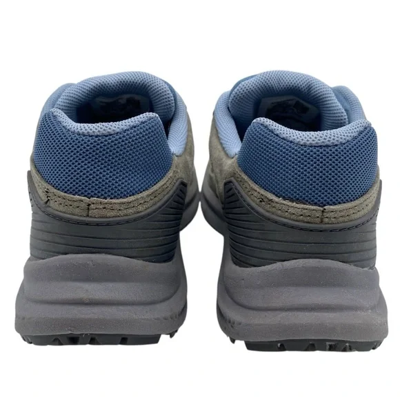 Merrell Womens Hiking Shoes Sz 7.5 Olive Green Blue Suede Low Top Vibram Outdoor - Picture 8 of 13